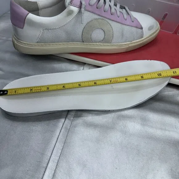 (A7) Oliver Cabell -leather Sneakers Women's in Swift-White,Pink, Size 42/11US. - Picture 13 of 13